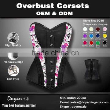 2016 most fashional lingerie nylon full sexy corset design your own bodysuit
