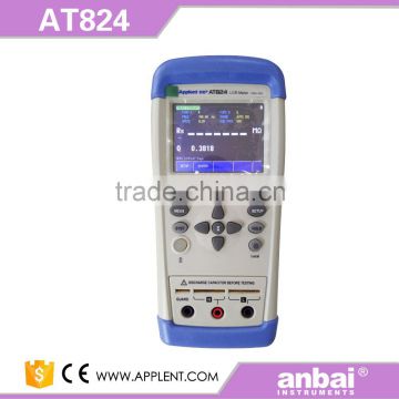 AT824 Portable LCR Meter with Test Frequency from 100Hz to 1kHz