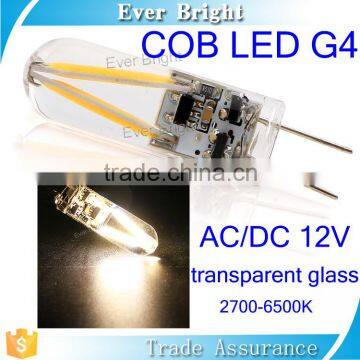 Warm White 30smd g4 Cob Car Led Bulb AC/DC 12V Transparent Glass g4 Led Light Bulb photo-1