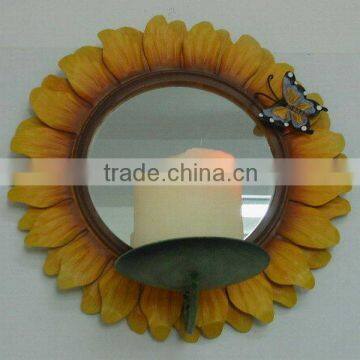 Helianthus mirror candle holder