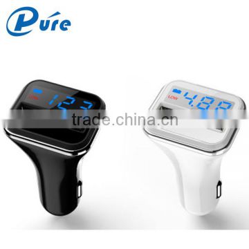 New design 4.8A dual 2 usb port car charger for cell phone and tablet pc,4.8A car charger with dual port usb