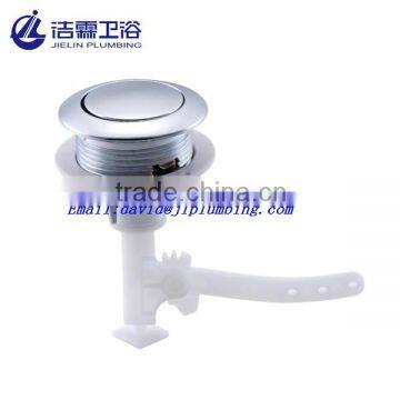 Button flush toilet parts