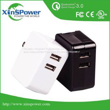 Shenzhen Factory Sale Best Price EU Plug 5V 3.4A Dual Port Portable USB Charger photo-4