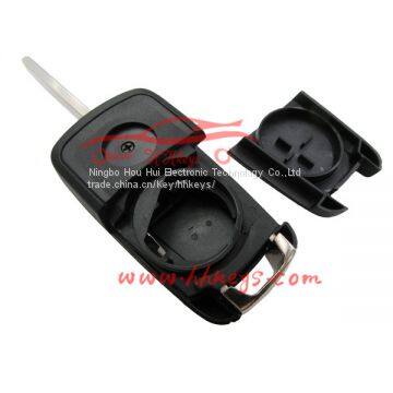 Chevrolet Cruze 2 Buttons Flip Key Shell With HU100 Blade With Round Logo photo-2