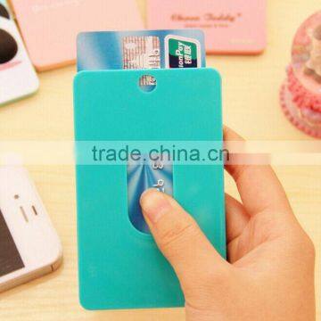 2016 popular silicone/PVC card holder business card holder