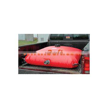 Collapsible fuel bladder/tank for truck base or platform