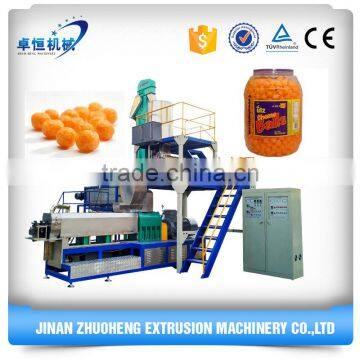 Automatic Puffed cheese ball snacks extruder processing machinery +86 15254186596