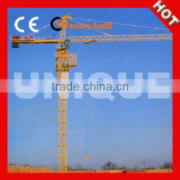 Selifing-erecting Travelling Luffing QTZ50(5008) 50m Jib Length Tower Crane with CE Certification