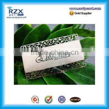 Custom desgin Foil Edge Metal Business Card