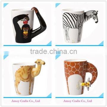 New Design 3D Ceramic Elephant Mug With Handle photo-2