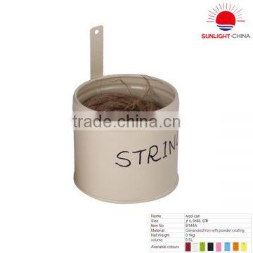 wool canister string canister