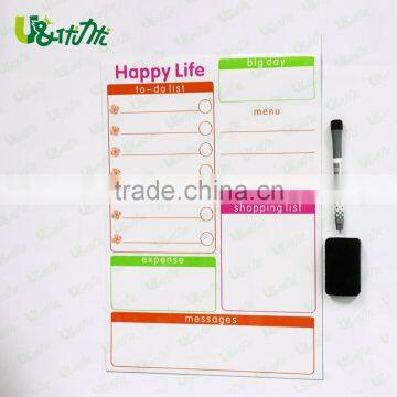 Magnetic Planner Weekly Multi-Purpose Magnet Board for Refrigerator Dry Erase Board Shopping List Memos