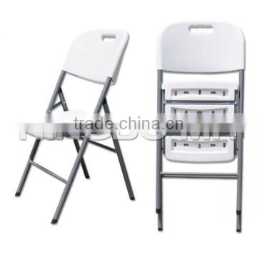 White Plastic Foldable Dining Chair