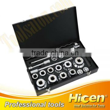 1" Dr. Heavy Duty Sockets With Ratchet Handle Set 21pcs