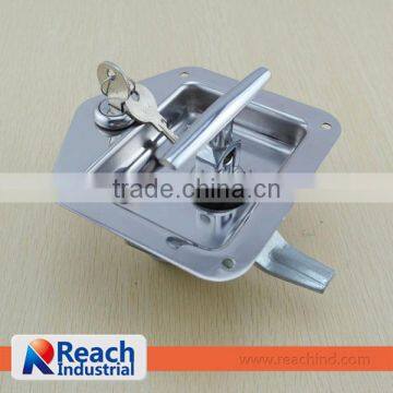 Heavy-duty Flush Mount Stainless Steel Key-locking Truck T Handle Lock