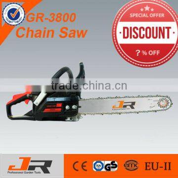 2015 New design 38cc Steel Gasoline Chainsaw