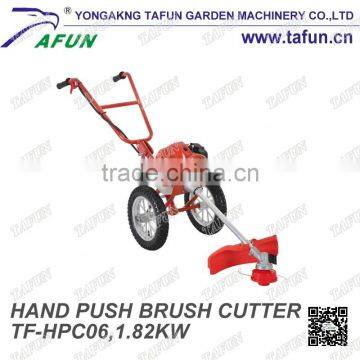 hand push china and high quality green grass rotary trimmer with multi function