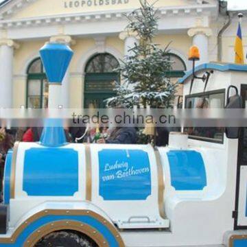 Diesel Road Train, Trackless Train for Kids, Amusement Park Equipment, Cartoon Train for Children photo-2