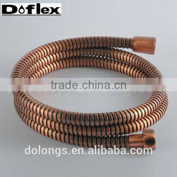 CL002 golded color double lock brass flexible shower Hose