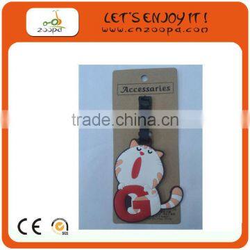 Lovely Fashional Acrylic hard plastic Luggage Tag