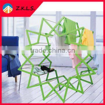 Unique Design Star Style Plastic Folding Clothes Drying Rack photo-2