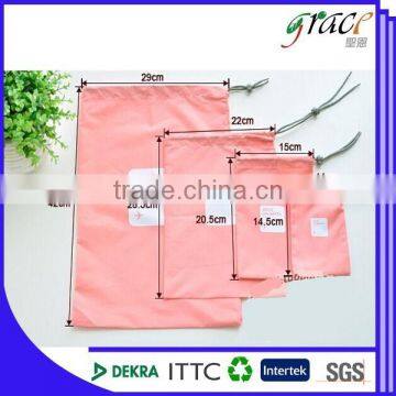 Storage Polyester Bag, Plastic Shopping Bag for Storage, Waterproof Nylon Polyester Drawstring Bag photo-3