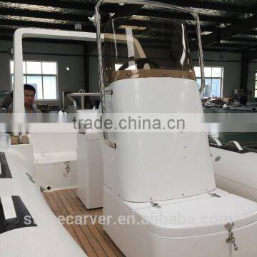 China Cheap 5.8m 19ft Fiberglass Bottom Inflatable Rib Boat photo-3