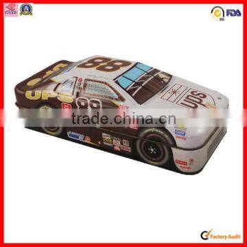 printing custom chocolate tin of car shaped