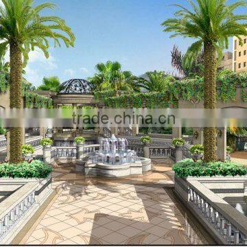 High Definition Computer 3D Rendering Design for Villa Entrance Hall and Staircase photo-6