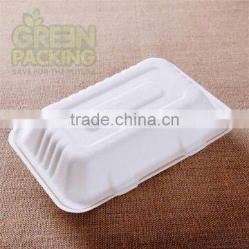 1000ml compostable and biodegradable fast food take away lunch box