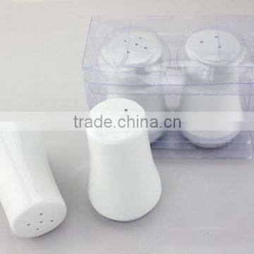 Customized Logo Wholesale White Ceramic Cruet Pots, Salt and Pepper Shaker Set photo-4