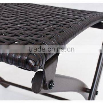 3 Piece Outdoor Patio Rattan Bistro Small Dining Chair Set photo-5