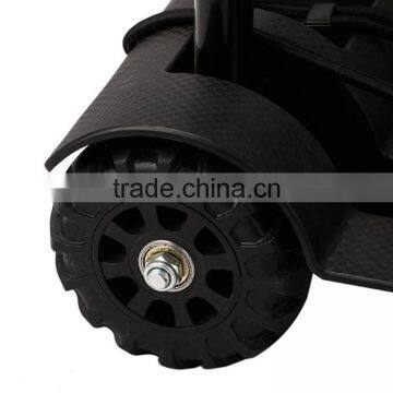 Mini Folding Shopping Cart With 2 Wheels/Lightweight Black Iron Alloy Folding Luggage Cart/ Portable Hand Trolley photo-2