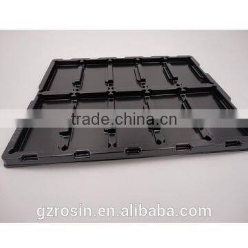 Customized electronic parts blister plastic packaging tray
