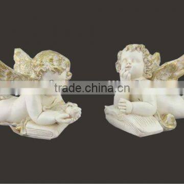 popular figurine decorative resin christmas angel