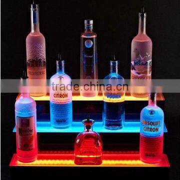 2017 Printing logo 360 degree Plastic arcylic bottle rack