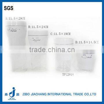 white leak-proof segment sleeve glass food container