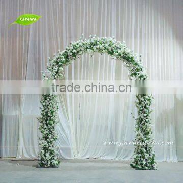 GNW FLA1609018 Latest Popular Decoration White Cherry Blossom And Wisteria Wedding Flower Arch