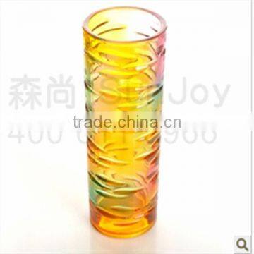 colored glass vases