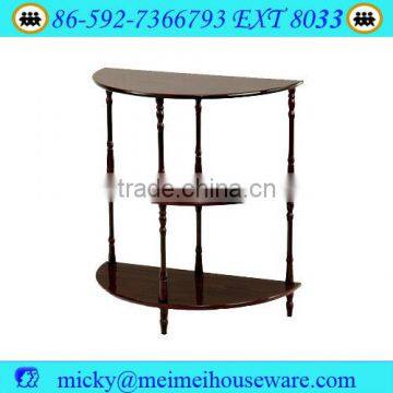 half round table/display table/wood table