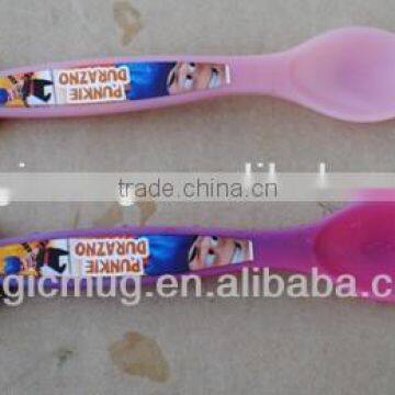 Colorful Ice Cream Plastic Spoon With Color Changing photo-2