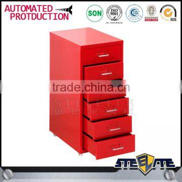 Cheap Metal Storage Movable File Cabinet Movable Drawer Cabinet 6 Drawer Mobile Pedestal Cabinet photo-6