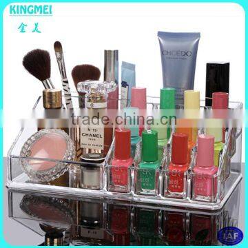 Makeup brushes manufacturers china & acrylic makeup box & organic glass nail polish display