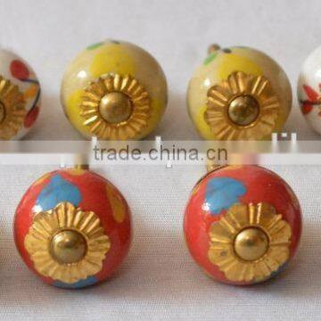 New Mix Design Hand Painted Cabinet Ceramic Knobs