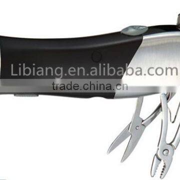 Stainless Steel Multifunctional Torch Flashlight With Knives And Scissors photo-6
