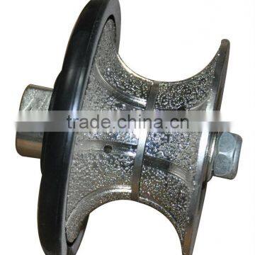 Full-Bullnose Vacuum Brazed Diamond Profile Wheel /High speed Brazed Diamond router bits