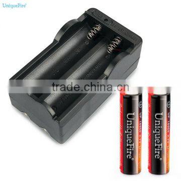 Unique fire rohs 2 slot 18650 battery Travel Charger