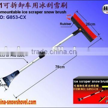 Dismountable 2-in-1 ice scraper with brush combo (G853-CX)