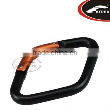 Black Camping Aluminum Diamond Shaped Karabiner Clips for Promotional Gift