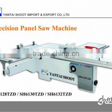 wood cutting panel saw SH6128TZD with 2800x360mm Beeline Guide Rail and 45degree tilting and 4kw motor